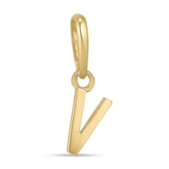 Bogstav V vedhæng i 9 karat guld