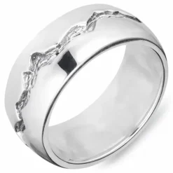 Bred Herrering i oxideret sterlingsølv