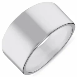 Bred ring i sølv