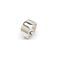 Bred ring i sølv