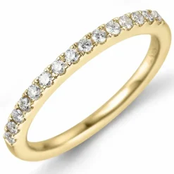 Brillant alliancering i 14 karat guld 0,225 ct