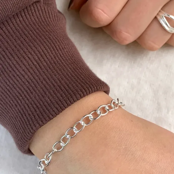Charms armbånd i sølv x 5,4 mm
