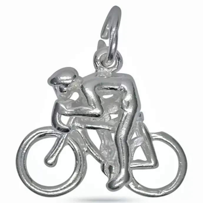 Cykel vedhæng i sølv
