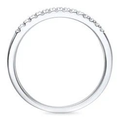 Diamant alliancering i 14 karat hvidguld 0,15 ct