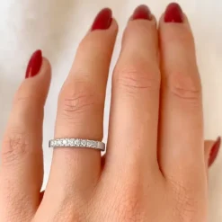 Diamant alliancering i 14 karat hvidguld 0,25 ct