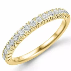 Diamant alliancering i 14 karat guld 0,40 ct
