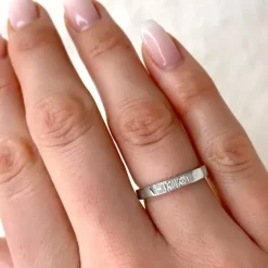 Diamant alliancering i 9 karat hvidguld 0,09 ct