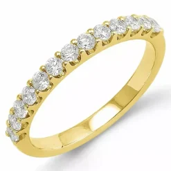 Diamant alliancering i 14 karat guld 0,51 ct
