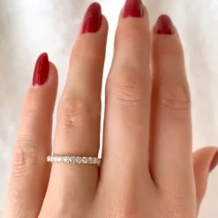 Diamant alliancering i 14 karat guld 0,51 ct