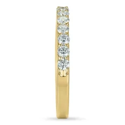 Diamant alliancering i 14 karat guld 0,51 ct