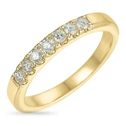 Diamant alliancering i 14 karat guld 0,26 ct