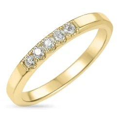 Diamant alliancering i 14 karat guld 0,19 ct
