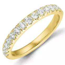 Diamant alliancering i 14 karat guld 0,49 ct