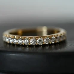 Diamant alliancering i 14 karat guld 0,49 ct
