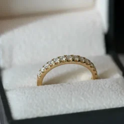 Diamant alliancering i 14 karat guld 0,49 ct