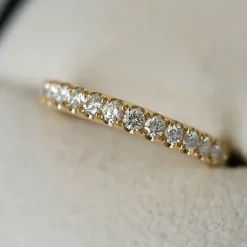 Diamant alliancering i 14 karat guld 0,49 ct