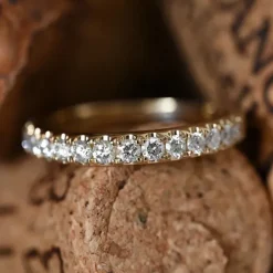 Diamant alliancering i 14 karat guld 0,49 ct