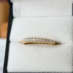 Diamant alliancering i 14 karat guld 0,49 ct