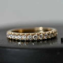 Diamant alliancering i 14 karat guld 0,49 ct