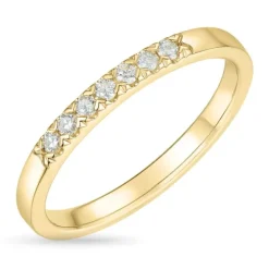Diamant alliancering i 14 karat guld 0,13 ct