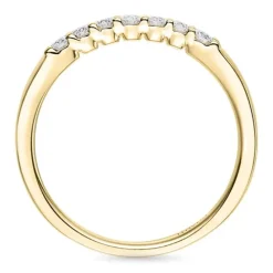 Diamant alliancering i 14 karat guld 0,26 ct