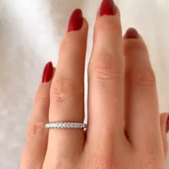 Diamant alliancering i 14 karat hvidguld 0,24 ct