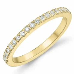 Diamant alliancering i 14 karat guld 0,20 ct