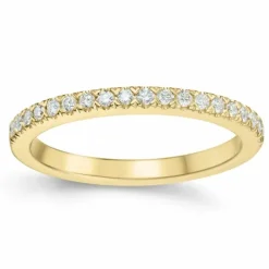 Diamant alliancering i 14 karat guld 0,20 ct