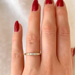 Diamant alliancering i 14 karat guld 0,21 ct