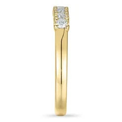 Diamant alliancering i 14 karat guld 0,21 ct