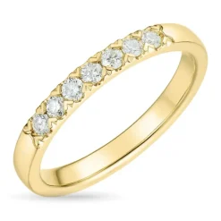 Diamant alliancering i 14 karat guld 0,24 ct