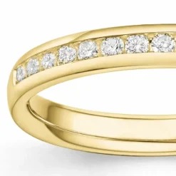 Diamant alliancering i 14 karat guld 0,251 ct