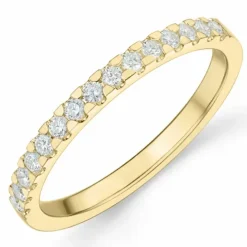 Diamant alliancering i 14 karat guld 0,24 ct