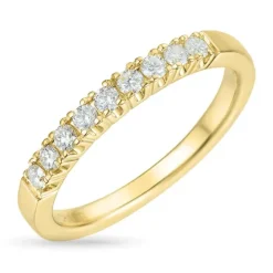 Diamant alliancering i 14 karat guld 0,23 ct