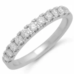 Diamant alliancering i 14 karat hvidguld 0,48 ct