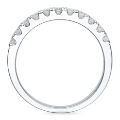 Diamant alliancering i 14 karat hvidguld 0,48 ct