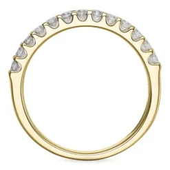Diamant alliancering i 14 karat guld 0,36 ct