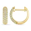 Diamant creoler i 14 karat guld med diamant