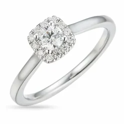 Diamant hvidgulds ring i 14 karat hvidguld 0,2 ct 0,072 ct