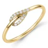 Diamant ring i 9 karat guld 0,06 ct