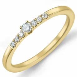 Diamant ring i 14 karat guld 0,04 ct 0,06 ct