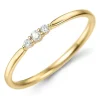 Diamant ring i 9 karat guld 0,07 ct