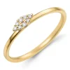 Diamant ring i 9 karat guld 0,05 ct