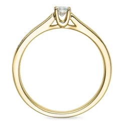Diamant ring i 14 karat guld 0,15 ct 0,11 ct