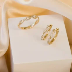 Diamant ring i 14 karat guld 0,15 ct