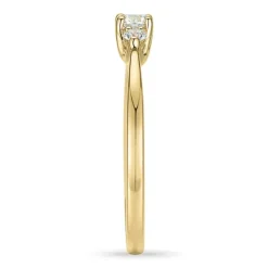Diamant ring i 14 karat guld 0,20 ct 0,102 ct
