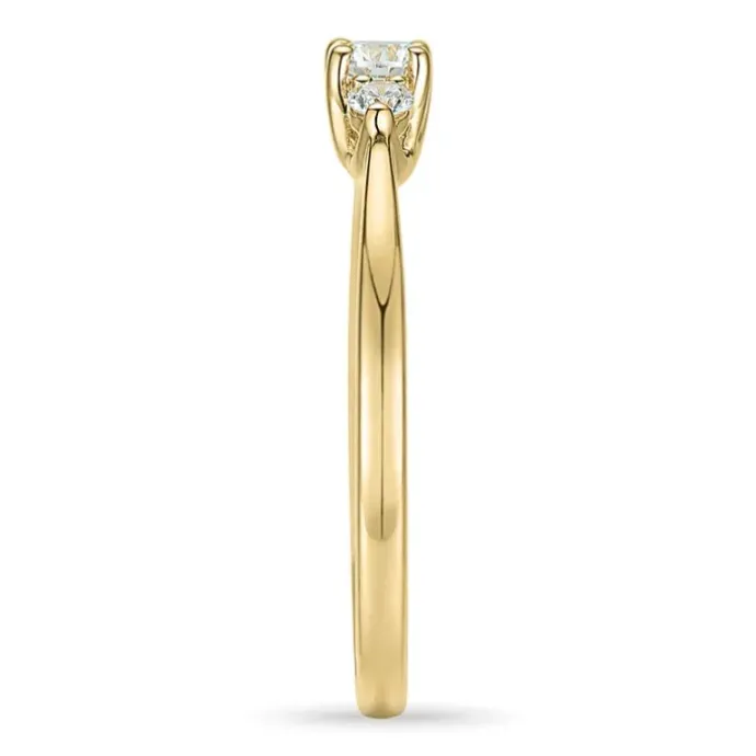 Diamant ring i 14 karat guld 0,20 ct 0,102 ct