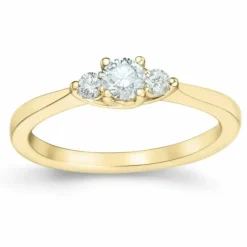Diamant ring i 14 karat guld 0,20 ct 0,102 ct
