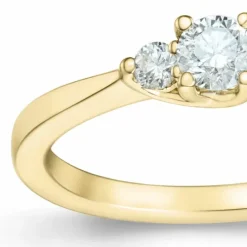 Diamant ring i 14 karat guld 0,20 ct 0,102 ct