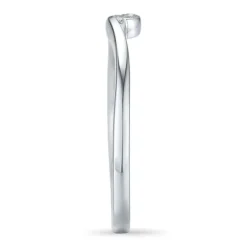 Diamant ring i 9 karat hvidguld 0,02 ct